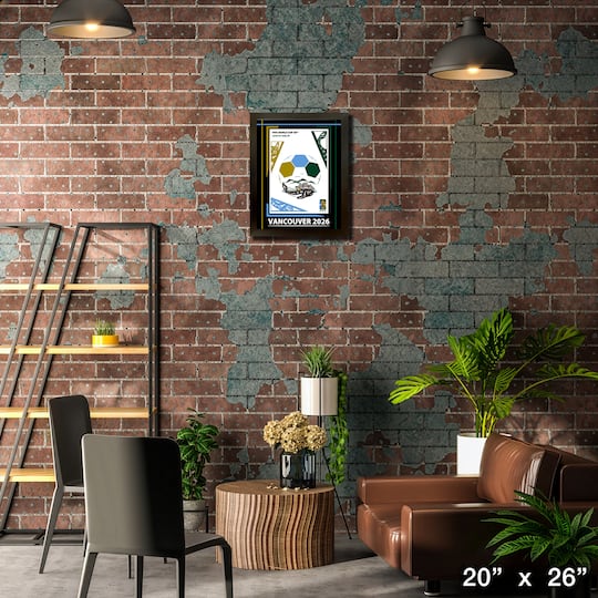 Vancouver 2026 FIFA World Cup Poster PhotoGlass Framed 20" x 26"